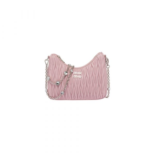 Matelasse nappa leather shoulder bag