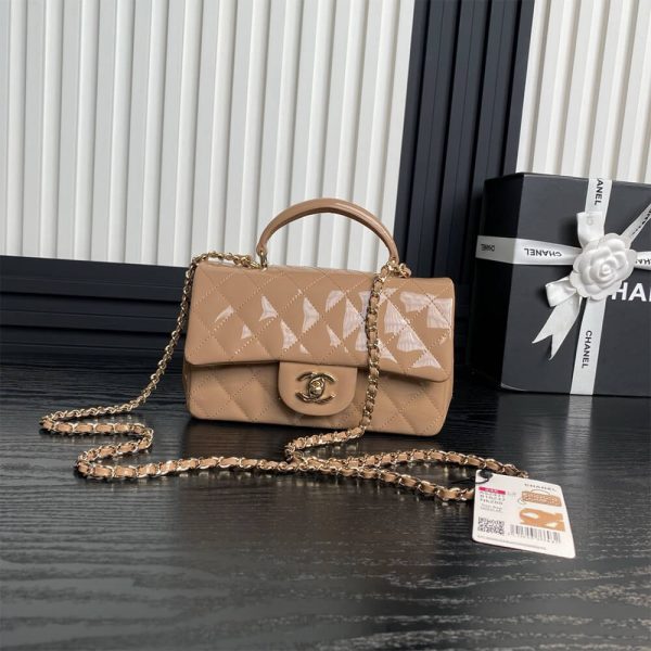 CHANEL Mini Classic Handbag With Top Handle