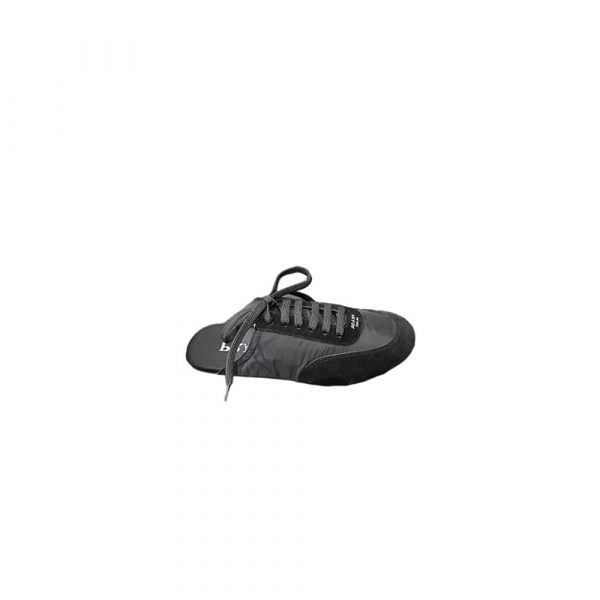 PRADA Collapse Re-Nylon and suede mules