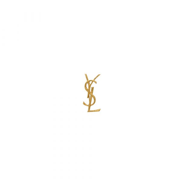 YSL CASSANDRE BROOCH IN METAL