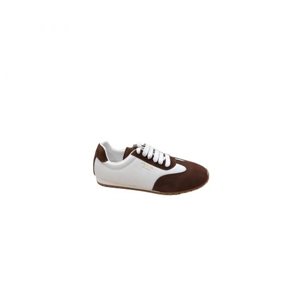 PRADA Nappa leather and suede sneakers