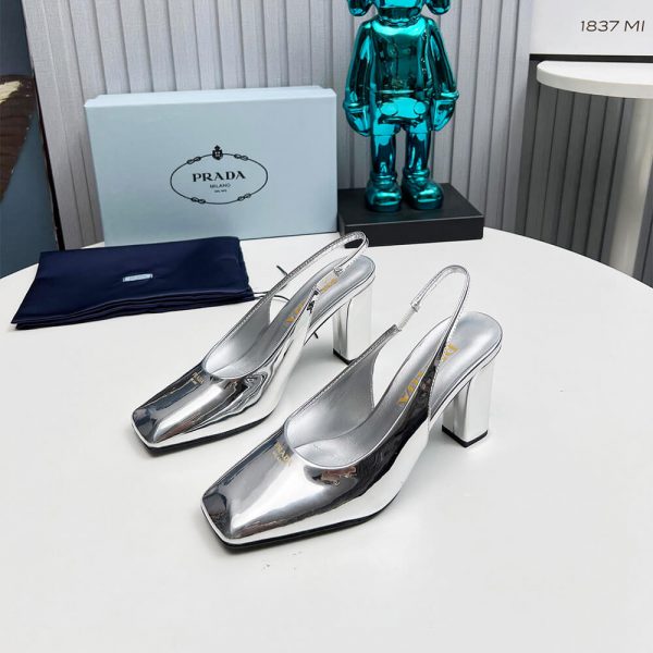 Prada Patent Leather Slingback Pumps 85 mm