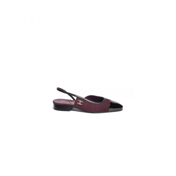 Chanel Diamond Buckle Slingbacks