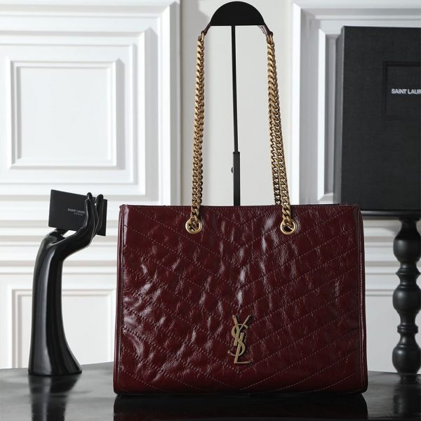 YSL NIKI shopping in vintage leather(HIGH-END GRADE)