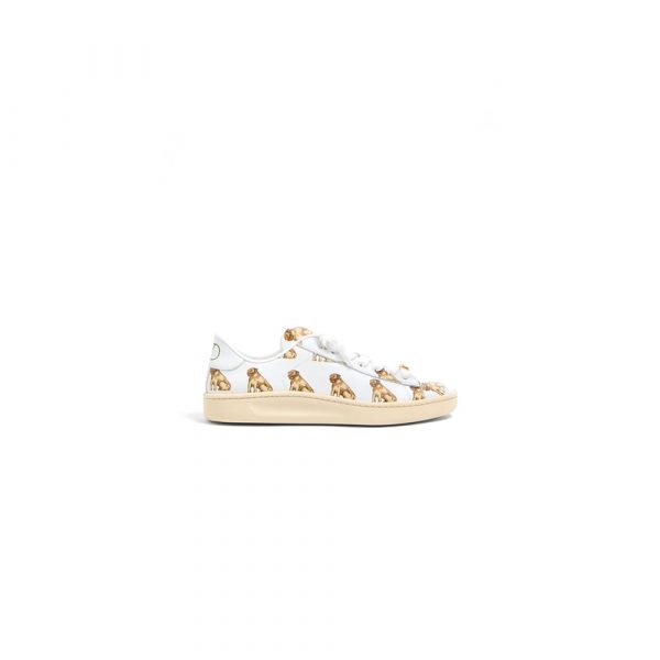 VALENTINO ROYCO Women’s ‘LE CHAT DE LA MAISON’ Patterned Soft Calfskin Sneakers