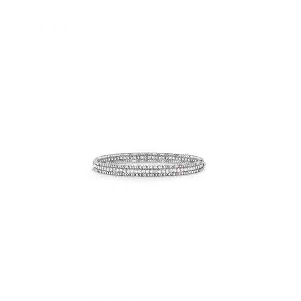 Van Cleef & Arpels Perlée diamonds bracelet, 1 row, medium model