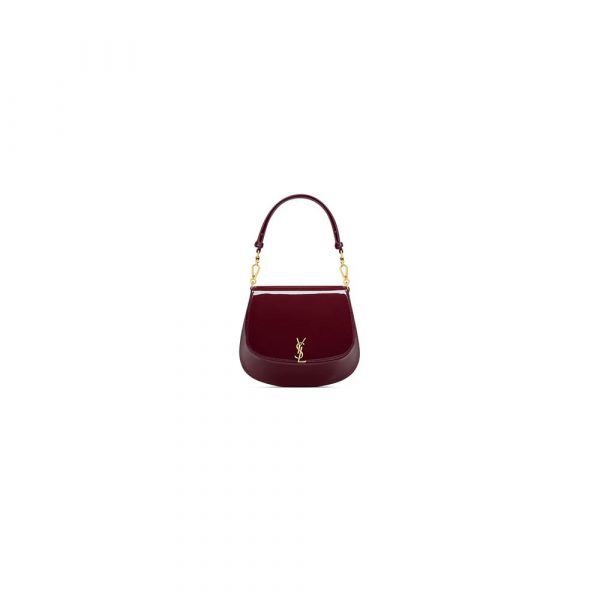 YSL Mini VOLTAIRE TOP HANDLE bag in patent leather