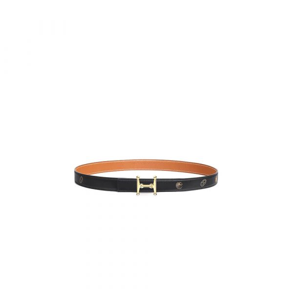 HERMES Mors H buckle & Hermes sur Mer reversible leather strap 24 mm