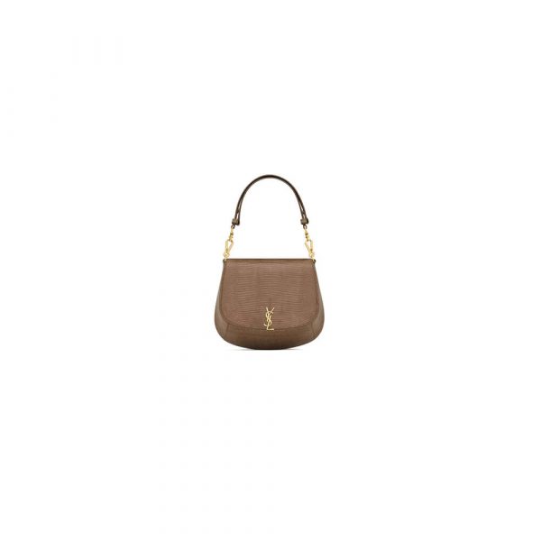 YSL Mini VOLTAIRE top handle bag in lizard