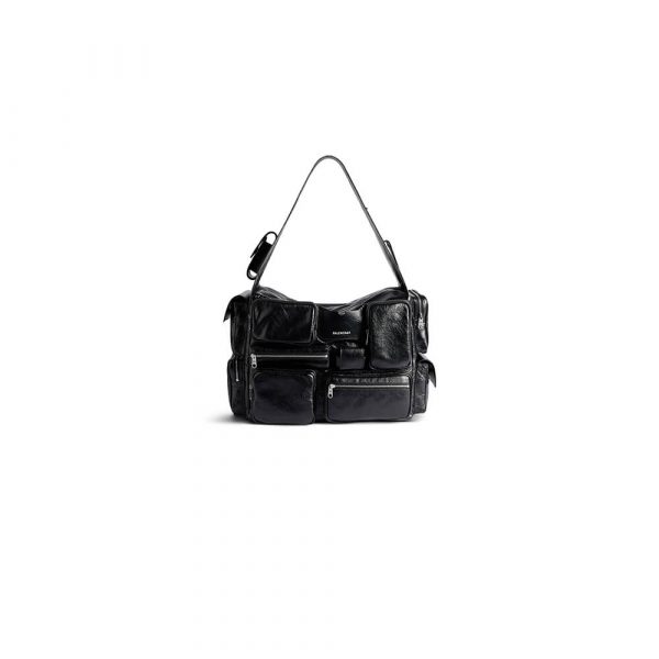 BALENCIAGA Superbusy Sling Bag Large in Black(HIGH-END GRADE)