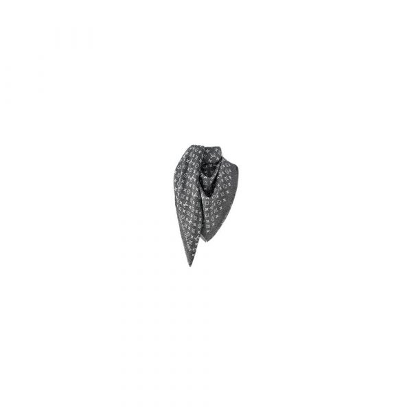 LV Monogram Jacquard Denim Shawl