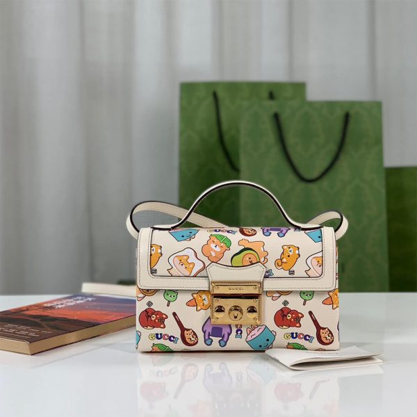 PADLOCK GUCCI ANIMAL PRINT MINI BAG