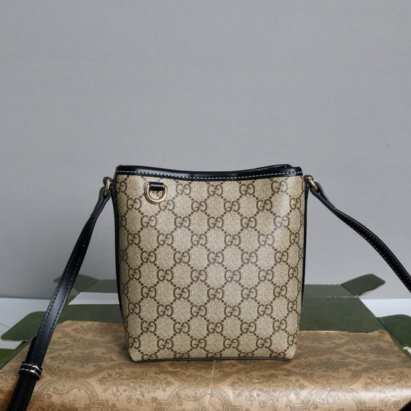 Gucci GG Emblem nano bucket bag(HIGH-END GRADE)