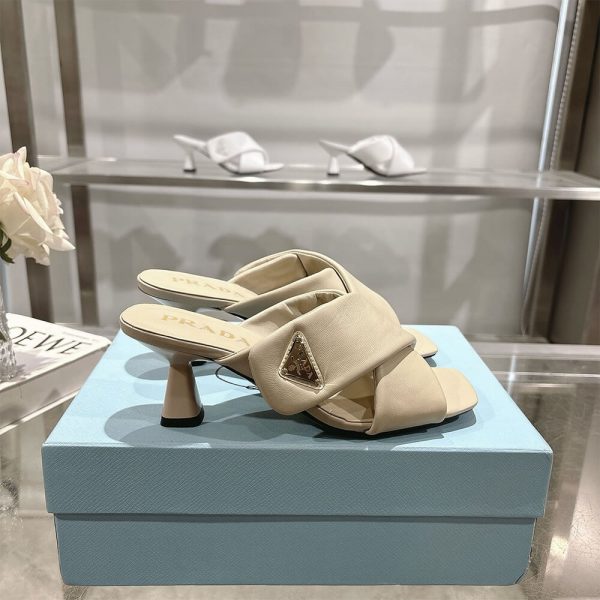 Prada Padded nappa leather sandals