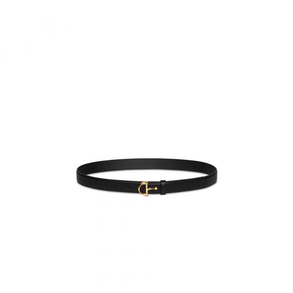 GUCCI Thin belt with half-Horsebit buckle