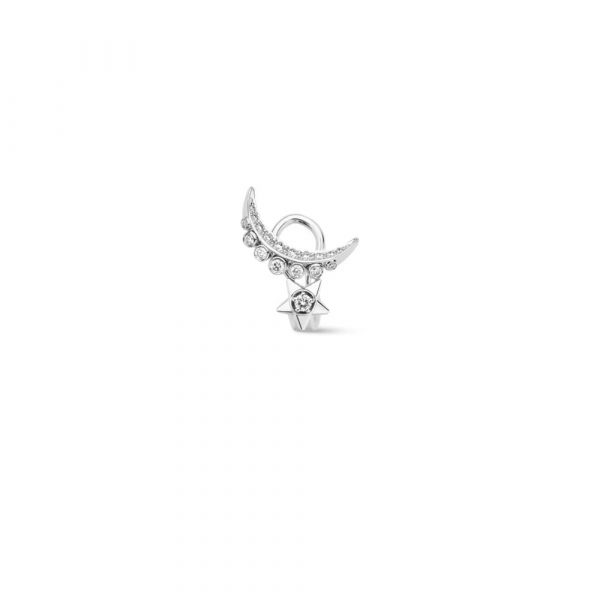 CHANEL LUNE DE CHANEL SINGLE CLIP EARRINGS