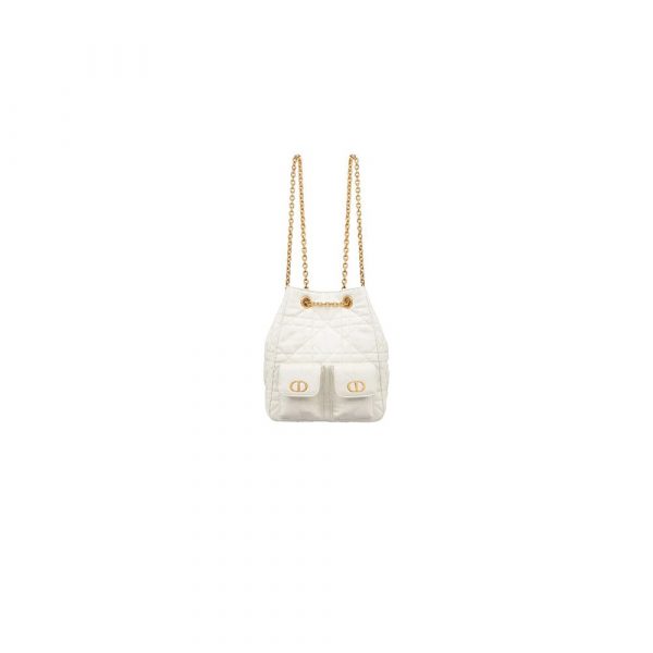 Dior Medium Dior Caro Multicarry Backpack with Chain(HIGH-END GRADE)