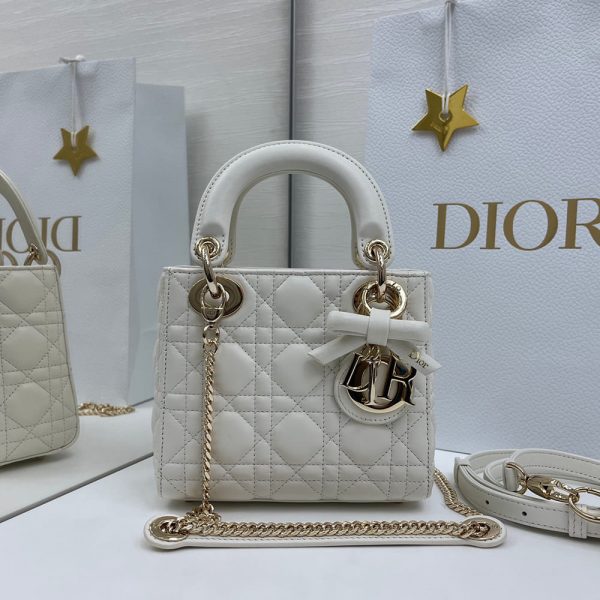 Dior Mini Lady Dior Bag with Chain(HIGH-END GRADE)