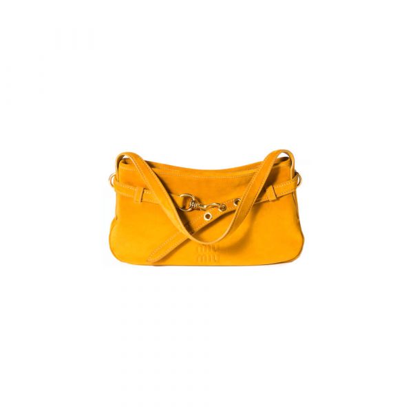 MIUMIU Medium Aventure suede bag(HIGH-END GRADE)