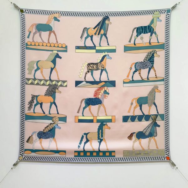 HERMES A Toute Allure scarf 90