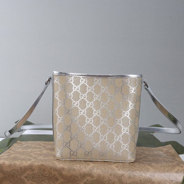 Gucci GG Emblem nano bucket bag(HIGH-END GRADE)