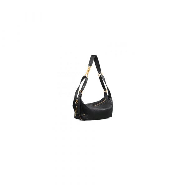 Small D-Journey Bag in Shiny Goatskin(HIGH-END GRADE)