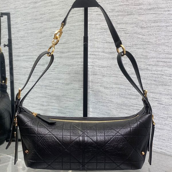 Small D-Journey Bag in Shiny Goatskin(HIGH-END GRADE)