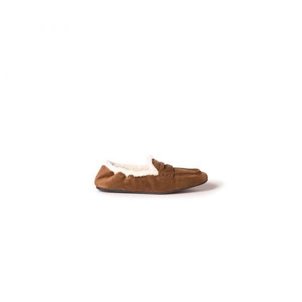 MIUMIU Ruches suede loafers