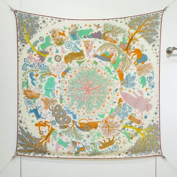 HERMES Sous le Charme d’Orphee shawl 140