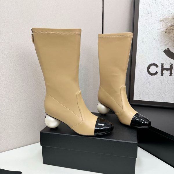 CHANEL Mid-Calf Boots