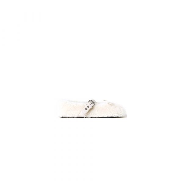 MIUMIU Shearling ballerinas