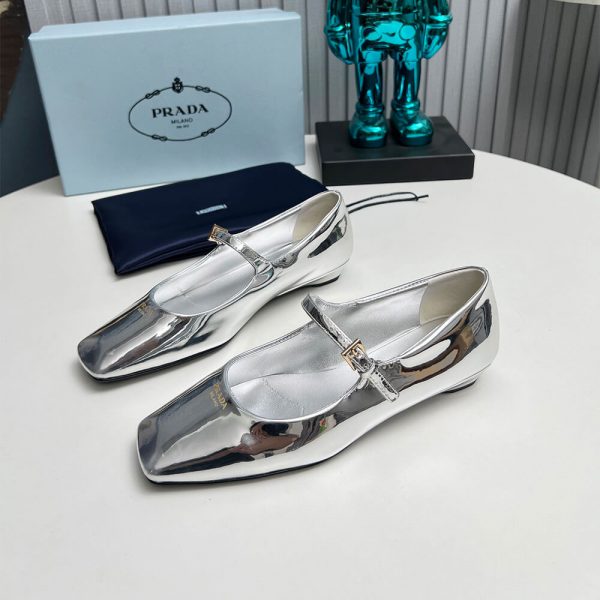 Prada Patent Leather Mary Jane Ballerinas