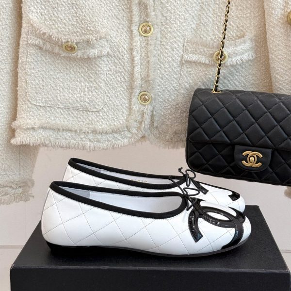 CHANEL Quilted Ballerina Flats