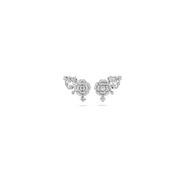CHANEL BOUTON DE CAM??LIA HANGING EARRINGS
