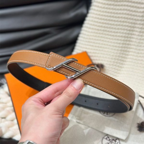 HERMES HDN belt buckle & Reversible leather strap 24 mm
