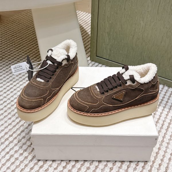 PRADA Suede mid-top sneakers