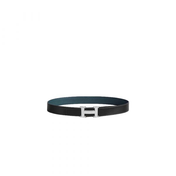 HERMES Fibbia da cintura H Stri??e & Pelle reversibile per cintura 32 mm