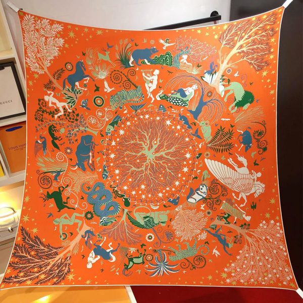 HERMES Sous le Charme d’Orphee shawl 140