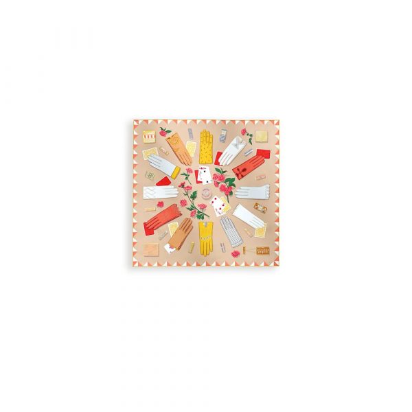 HERMES L’Heure des Gants scarf 90