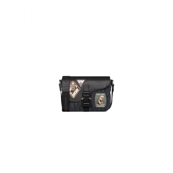 Dior Small Saddle Messenger Bag with Flap