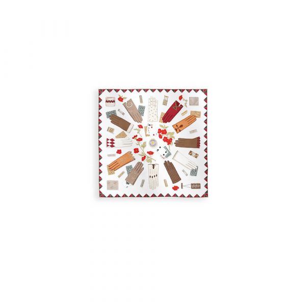 HERMES L’Heure des Gants scarf 90