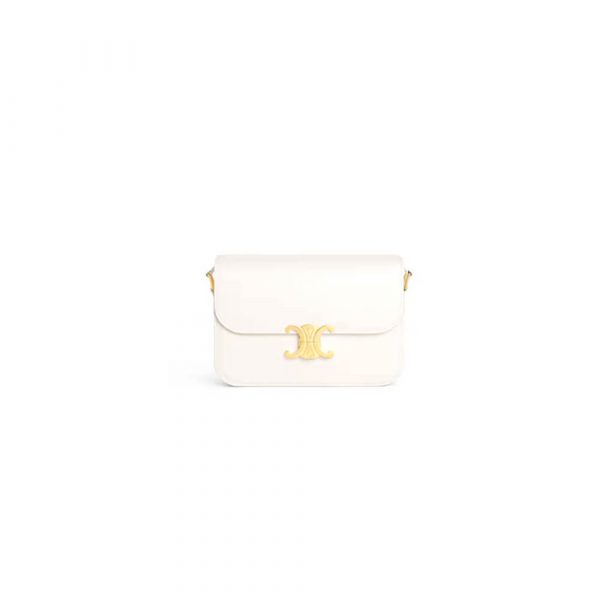 CELINE CLASSIQUE TRIOMPHE BAG in shiny calfskin(HIGH-END GRADE)