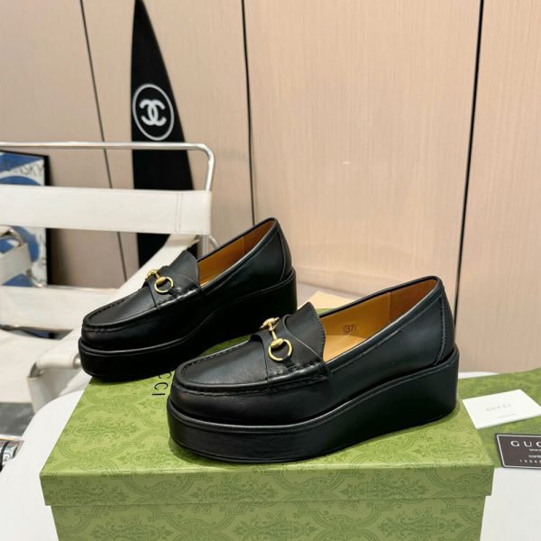Gucci Women’s Horsebit wedge loafer