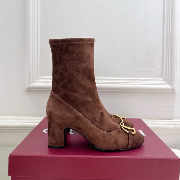 GUCCI Women’s ankle boot with half Horsebit