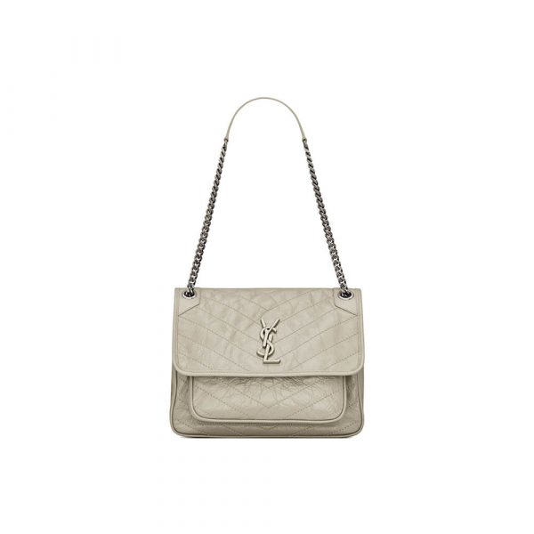 SAINT LAURENT NIKI MEDIUM IN CRINKLED VINTAGE LEATHER