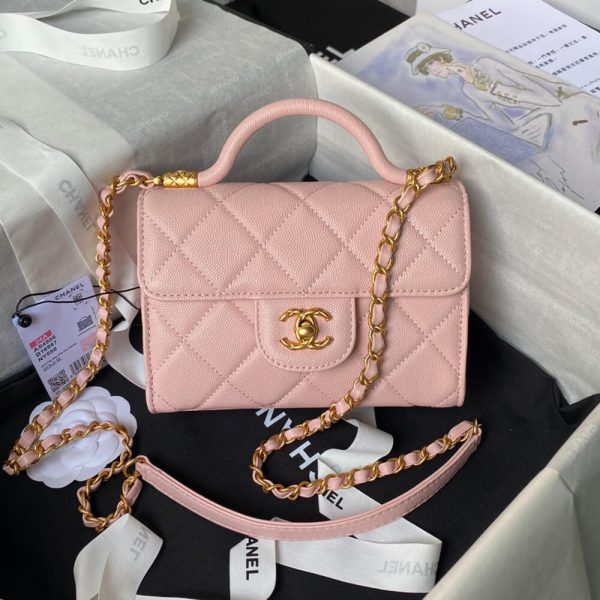 MINI FLAP BAG WITH TOP HANDLE