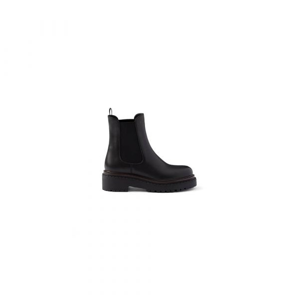 PRADA Double Chocolate leather Chelsea boots