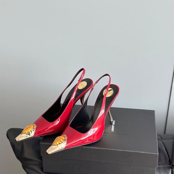YSL Loulou Slingback Pumps in Patent Leather