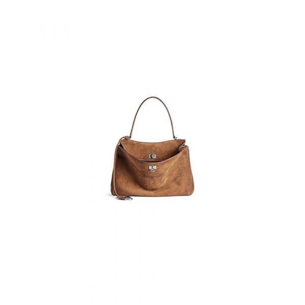 Balenciaga Rodeo Handbag Medium Suede(HIGH-END GRADE)