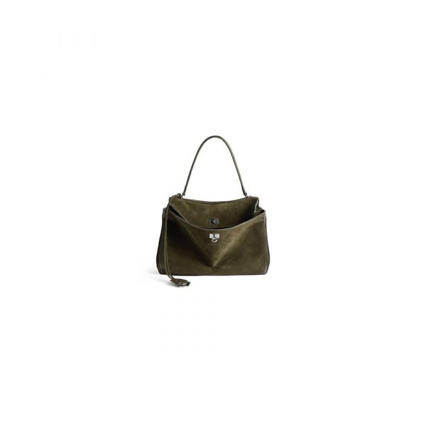 Balenciaga Rodeo Handbag Medium Suede(HIGH-END GRADE)